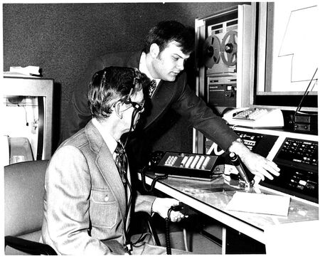 Former Left To Right: Batavia Mayor Bob Brown and Tri-Com Executive Director Jerry Bleck in 1976