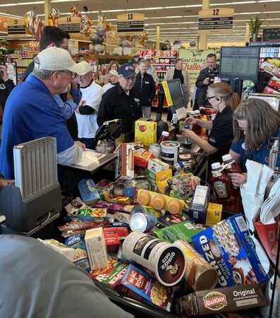 Hundreds of items were collected during the 25th Annual Kane County Farm Bureau Shopping Spree 