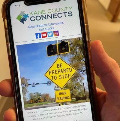 Subscribe to the Kane County Connects enewsletter. 