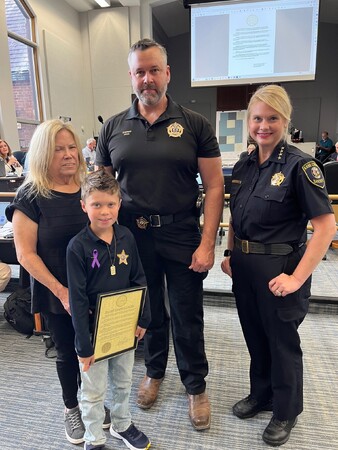 Ace with Sheriff Hain, Johnson and Grandma.jpg