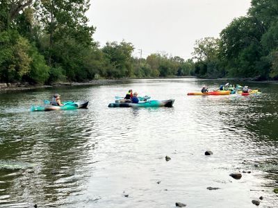 Paddling down the Fox River is just one of many outdoor activities you can enjoy during the Labor Day holiday weekend. 