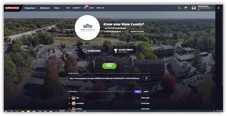 Kane County's Geoguesser Game 
