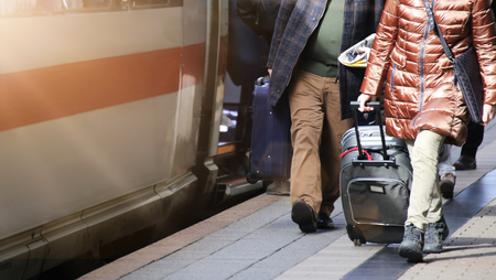 Disembarking passengers on privately chartered buses from Texas have been assisted at Metra stations in Elburn and Aurora.