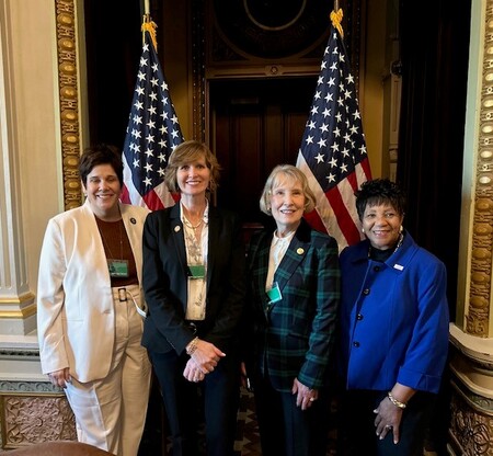 Will County Executive, Jennifer Bertino-Tarrant, Dupage County Board Chair Deborah Conroy, Kane County Board Chair Corinne Pierog and Former NACO President Denise WInfrey