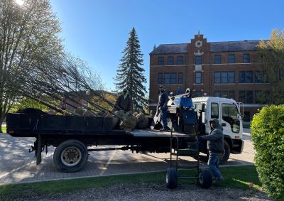 Wasco Nursery provided and planted trees at the Kane County Government Center on behalf of The Natural Resources Committee of Geneva. 