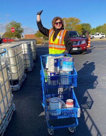 Kane County's recycling event in St. Charles on October 8. 