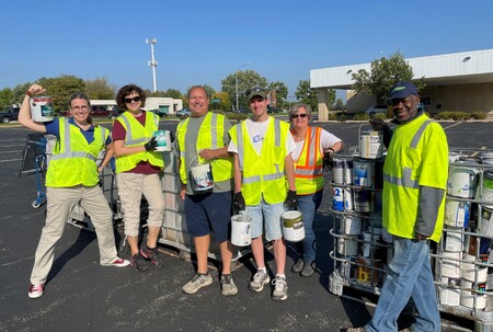 Hundreds of households took advantage of the final event this year of Kane County's Recycling program.