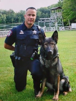 Handler – Lt. Michael Wilgosiewicz with Arko