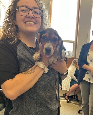 Emma makes a visit to the Kane County Board Room