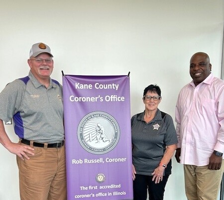 Coroner Rob Russell, Vicki Foley, Daryl Pass