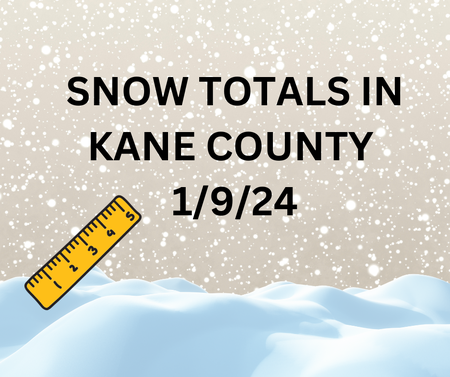 Wayne had the most snowfall on January 9, 2024, according to the NWS