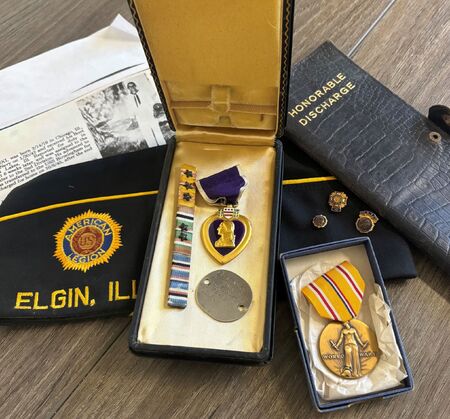 Box of items belonging to the late Navy Veteran Michael B. Zielinski