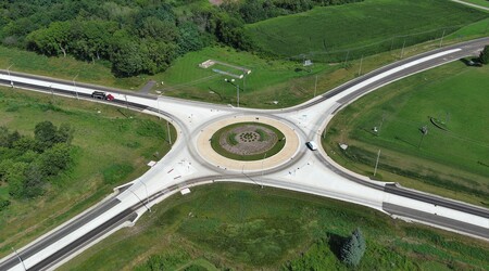 Roundabout in Kane County 