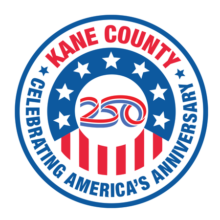 Logo for 250 Celebration in Kane County 