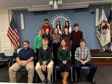 2026 partiscipants in Kane County 4-H Government Day 