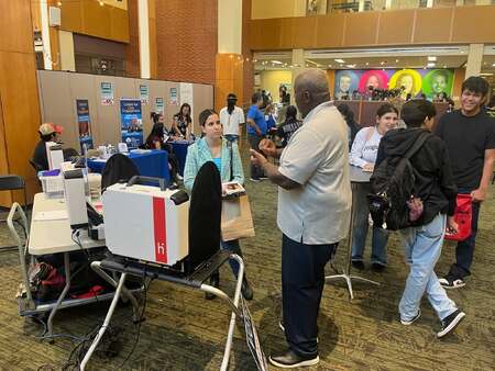 Demo of election equipment