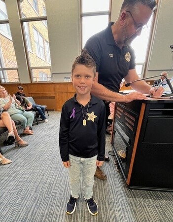  Ace Holder with Sheriff Ron Hain 