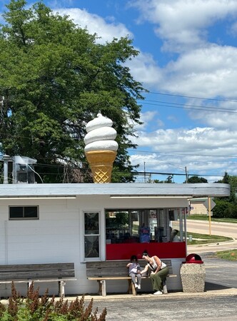 Cone or cup, it’s always sweet, A chilly way to beat the heat! 🍦