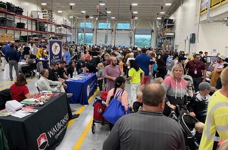 Kane County residents celebrate National Night Out at the Sheriff's Office. 