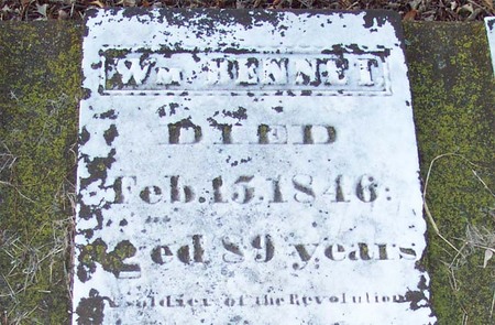 William Bennett (1758–1846), Private from Pennsylvania, buried in God’s Little Acre Cemetery, Campton Hills