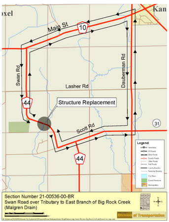 Big Rock KDOT Project Map 