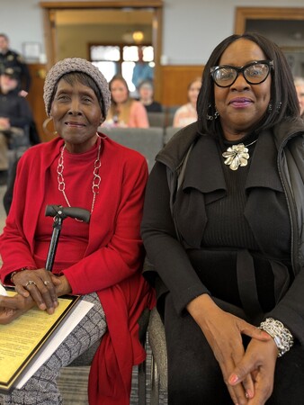 Dolores Hicks and Dr. Peggy Hicks 