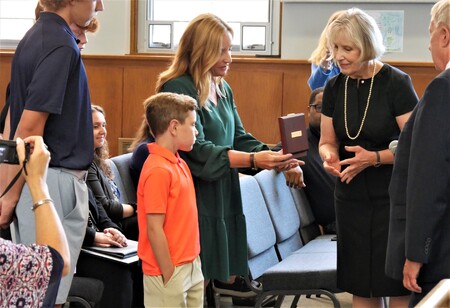 Presentation of Carnegie Hero Medal 