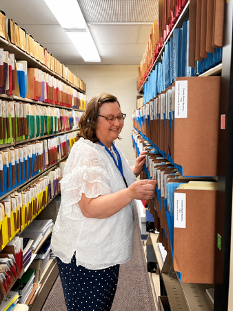 Tracy Erickson, Librarian for the Kane County Clerk's Office 