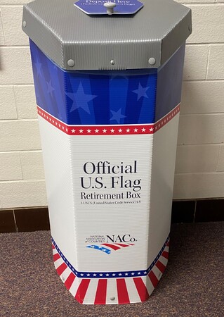Official Flag Retirement Box 
