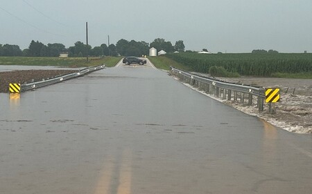 One of the hardest-hit locations was County Highway 48 (Scott Road)