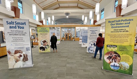 The "Smart Salt and You" Traveling Exhibit is now on the 2nd floor of the Gail Borden Main Library