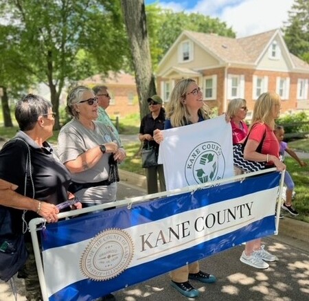 Kane County staff and Board members enjoy Swedish Days. 