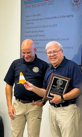 OEM Director Scott Buziecki with Terry Ostrander