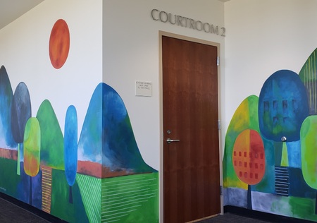 New Kane County Juvenile Justice Center Courtroom 