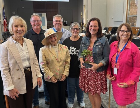 Members of the Kane County Jobs Committee along with Kathy Gilmore, President of the Valley Industrial Association 