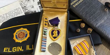 Box of items belonging to the late Navy Veteran Michael B. Zielinski