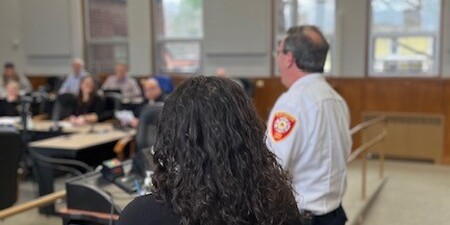 Burlington Community Fire Protection District Chief Mike Tiedt, during a Kane County Judicial and Public Safety Committee meeting 