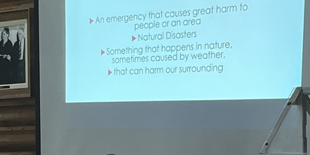 Teaching kids how to prepare and reaction to  a disaster