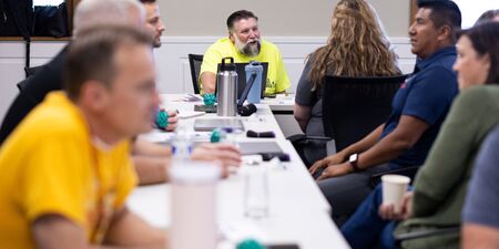 Kane County school district staff collaborate at October's roundtable for the ROE’s Alternative Learning Opportunities Program and Regional Safe Schools Program.