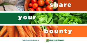 A free mobile app, Fresh Food Connect, helps small farmers and gardeners to donate excess produce to hunger relief organizations. 