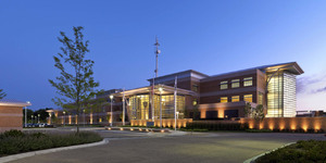 Aurora Police Headquarters at 1200 East Indian Trail Rd