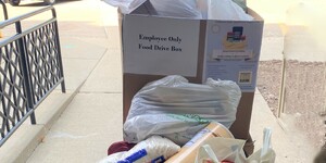 Donations from the Kane County Government Food Drive 