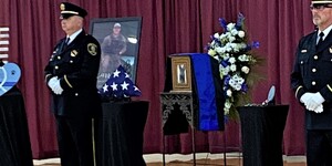 Memorial Display for K-9 Hudson