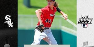 Kane County resident Noah Schultz of Aurora was drafted in the first round by his hometown team, the Chicago White Sox.  Photo credit:  White Sox Facebook page. 