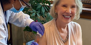 Kane County Board Chairman Corinne Pierog got her flu shot and encourages others to do the same 