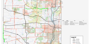 Map of Kane County's 2024 Resurfacing Program