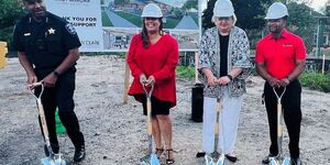 Officials break ground for the new Resilience Education Center in East Aurora Unit District 131.