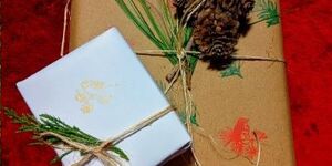 There are many ideas for greening your holiday gift wrap. 