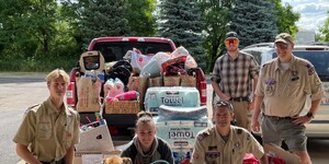 Truckloads of donated food, bedding, cleaning supplies, and toys (the list goes on!) were brought to Kane County Animal Controllity.