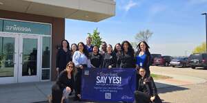 Staff at the Kane County Coroner's Office with members of Gift of Hope